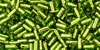 TOHO Bugle #1 3mm Tube 2.5" : Silver-Lined Lt Olivine