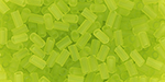 TOHO Bugle #1 (3mm) : Transparent Frosted Lime Green
