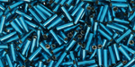 TOHO Bugle #2 (6mm) Tube 2.5" : Silver-Lined Aqua