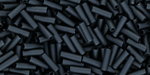 TOHO Bugle #2 (6mm) Tube 2.5" : Opaque-Frosted Jet
