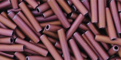 TOHO Bugle #3 9mm Tube 2.5" : Matte-Color Mauve Mocha