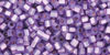 TOHO Cube 1.5mm : Silver-Lined Milky Amethyst