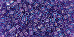 TOHO Cube 1.5mm : Inside-Color Aqua/Purple-Lined