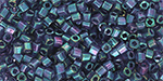 TOHO Cube 1.5mm : Gold-Lustered Lt Tanzanite