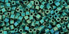 TOHO Cube 1.5mm Tube 2.5" : Matte-Color Iris - Teal