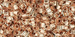 TOHO Cube 1.5mm : Copper-Lined Crystal