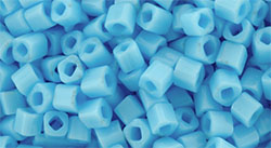 TOHO Cube 2mm Tube 2.5" : Opaque Blue Turquiose