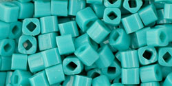 TOHO Cube 3mm Tube 5.5" : Opaque Turquoise