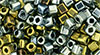 TOHO Cube 3mm : Galvanized Blue Gold