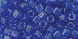 TOHO Cube 3mm Tube 5.5" : Transparent Cobalt