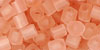 TOHO 4mm Cube Tube 5.5" : Transparent-Frosted Rosaline