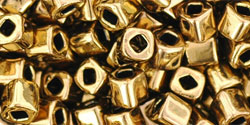 TOHO Cube 4mm Tube 2.5" : Antique Bronze