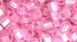 TOHO Cube 4mm : Silver-Lined Pink