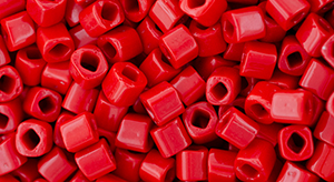 TOHO Cube 4mm Tube 2.5" : Opaque Pepper Red