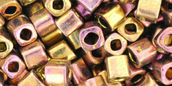 TOHO Cube 4mm : Higher-Metallic Gypsy Gold