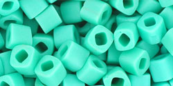 TOHO Cube 4mm Tube 5.5" : Opaque-Frosted Turquoise