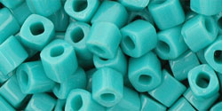 TOHO 4mm Cube Tube 5.5" : Opaque Turquoise