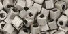 TOHO - Cube 4mm : Metallic Frosted Antique Silver