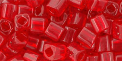 TOHO Cube 4mm : Transparent Ruby