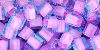TOHO Cube 4mm : Inside-Color Aqua/Bubble Gum Pink-Lined