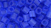 TOHO - Cube 4mm : Transparent-Frosted Sapphire