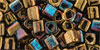 TOHO - Cube 4mm : HYBRID Topaz - Bronze Vega