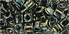 TOHO Cube 4mm Tube 2.5" : HYBRID Antiqued Metallic Black