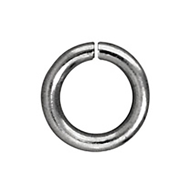 TierraCast : Jumpring - 5 mm Round 16 Gauge, Rhodium-Plated