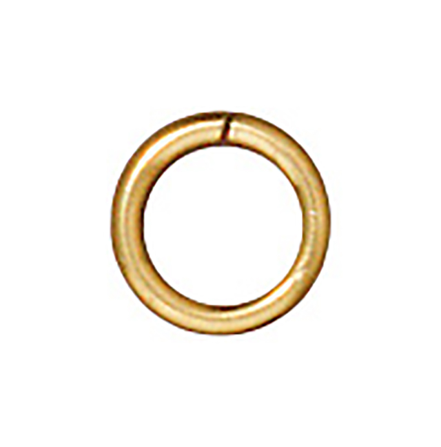 TierraCast : Jumpring - 4 mm Round Brass 20 Gauge, Gold-Plated