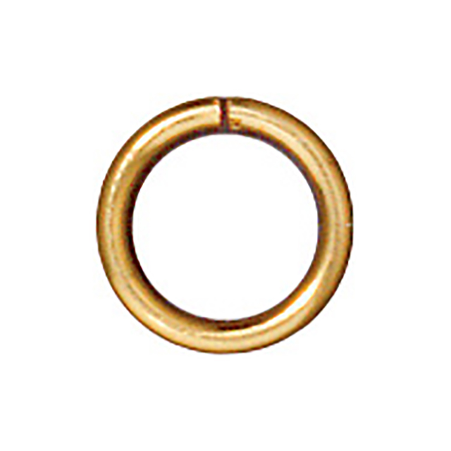 TierraCast : Jumpring - 6 mm Round 19 Gauge, Gold-Plated