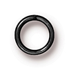 TierraCast : Jumpring - 6 mm Round 19 Gauge, Black-Plated