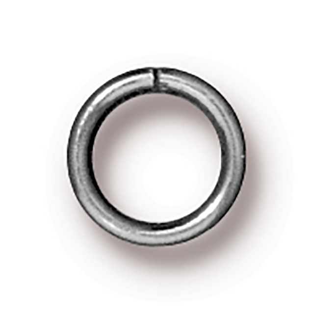 TierraCast : Jumpring - 6 mm Round 19 Gauge, Rhodium-Plated