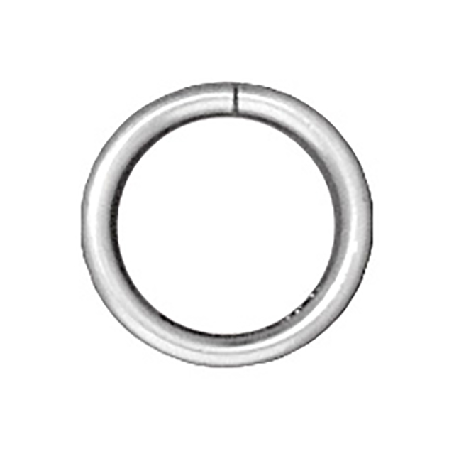 TierraCast : Jumpring - 8 mm Round 18 Gauge, Silver-Plated