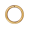 TierraCast : Jumpring - 8 mm Round 18 Gauge, Gold-Plated