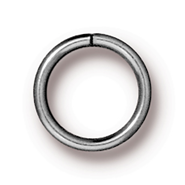 TierraCast : Jumpring - 8 mm Round 18 Gauge, Rhodium-Plated