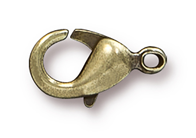 TierraCast : Lobster Clasp - 12 x 7 mm, Brass Oxide