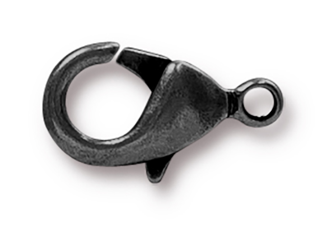 TierraCast : Lobster Clasp - 15 x 9 mm, Black-Plated
