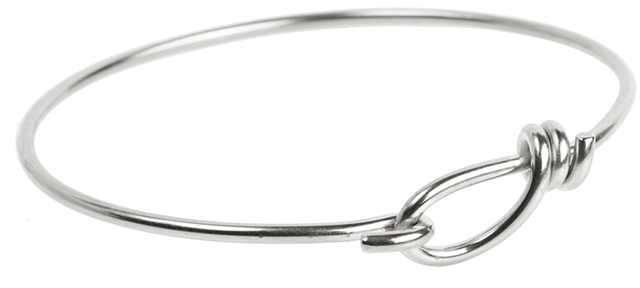 TierraCast : Wire Bracelet - 62 mm ID, 12 Gauge, Silver-Plated