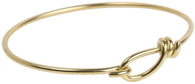 TierraCast : Wire Bracelet - 62 mm ID, 12 Gauge, Brass