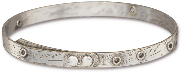 TierraCast : Bangle - 65 mm ID, 20 Gauge Bracelet, Tin Oxide