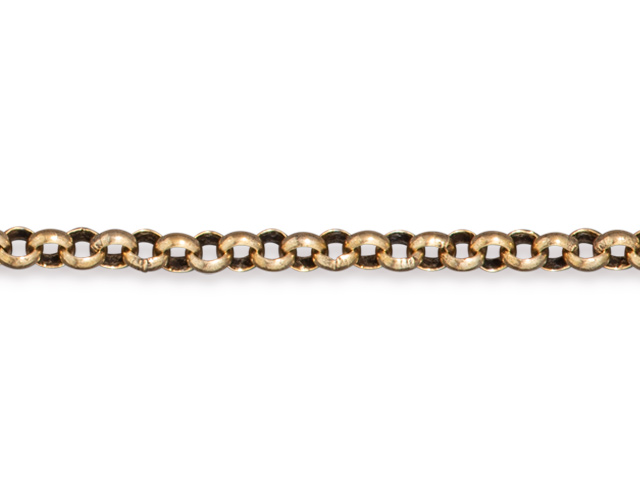 TierraCast : Chain - Brass Rolo, 3.65mm 25 ft, Antique Gold