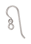 TierraCast : Earwire - 3mm Bead, Sterling Silver