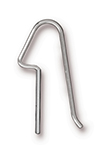 TierraCast : Earwire - 20g Angular Blank .53", Sterling Silver