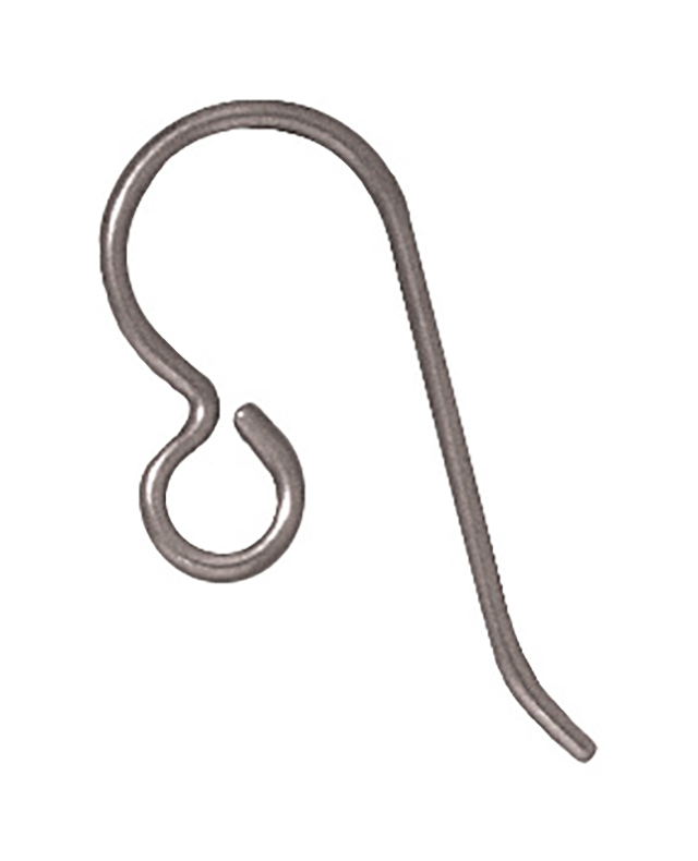 TierraCast : Earwire - 20g Regular Loop .11, Niobium Grey