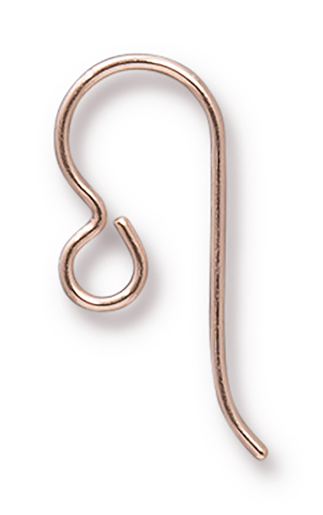 TierraCast : Earwire - 20g, Regular Loop .11, Rose Gold-Filled