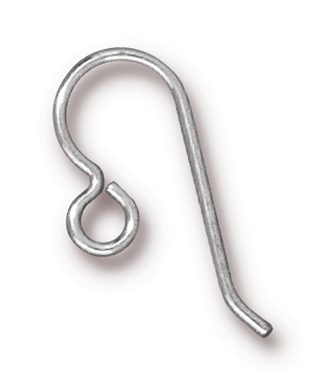 TierraCast : Earwire - 20g, French Hook, Regular Loop .11, Silver-Filled