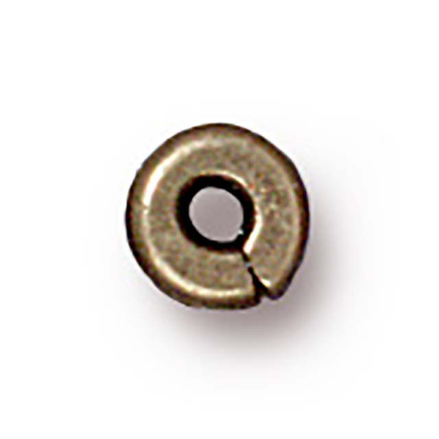 TierraCast : Heishi - 4mm Kenyan, Brass Oxide