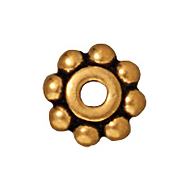 TierraCast : Heishi - 6 mm Beaded , Antique Gold