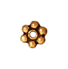 TierraCast : Heishi - 3 mm Beaded, Antique Gold