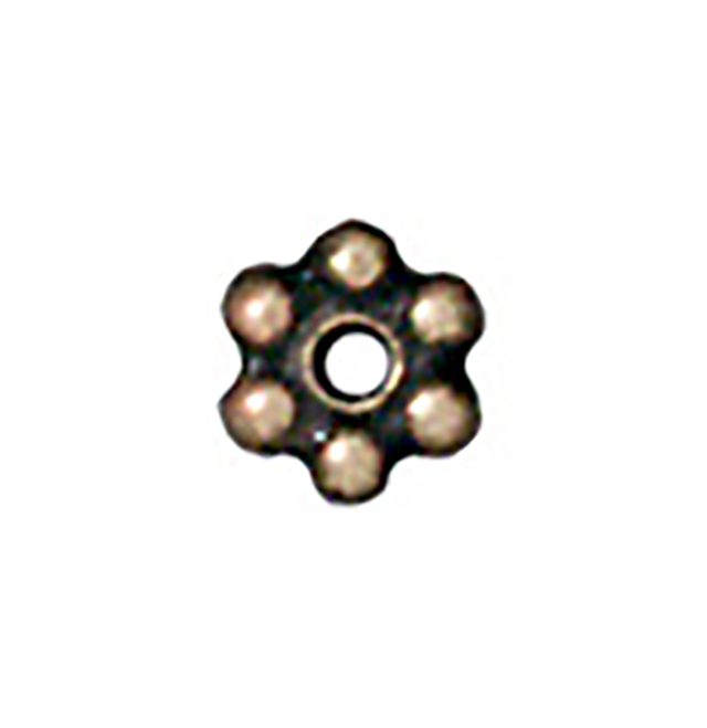 TierraCast : Heishi - 3 mm Beaded, Brass Oxide